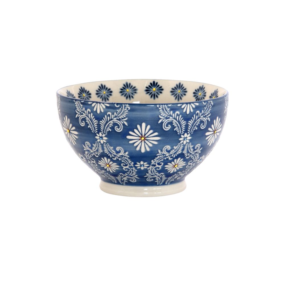 MIJ Europe - Bol Japonais En Céramique - Bols à Pâtes, Bols à Soupe - Marron - Bleu - Earth&Sky - Diamètre : 24,5 Cm - Diamètre : 900 Ml - 1 Pièce - Pour Nouilles Asiatiques