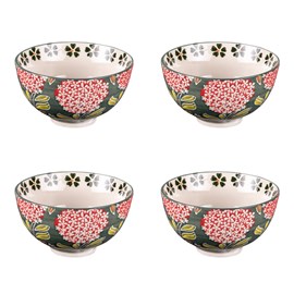 Lot de 4 coupelles 11 cm cottage