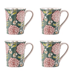 Lot de 4 mugs 30 cl cottage