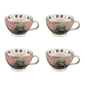 Lot de 4 déjeuners 15 cm cottage