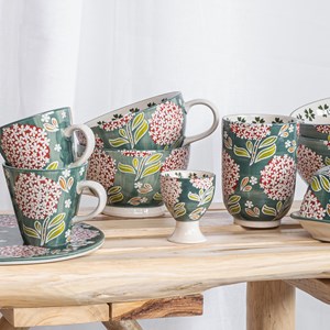 Lot de 4 déjeuners 15 cm cottage