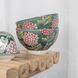 Lot de 4 bols 14 cm cottage