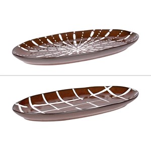 Plat ovale utah 20x13 cm (1 modèle aléat