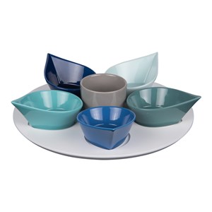 Service apéritif 7 pièces océan 34 cm