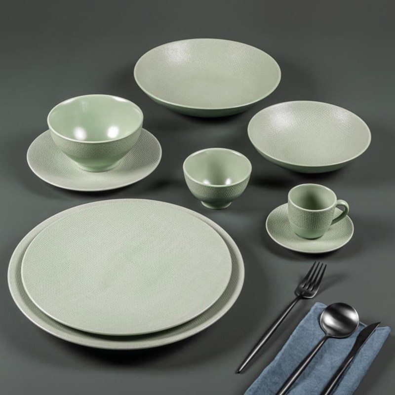 Assiette plate vésuvio sauge 27 cm x6