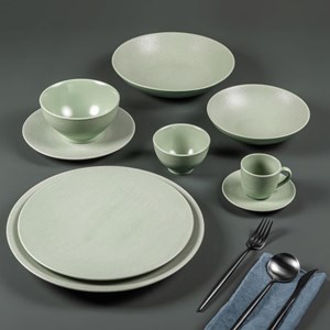 Assiette à dessert vésuvio sauge 21 cm x