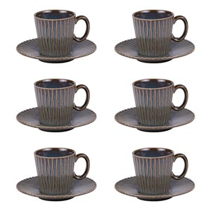 Lot de 6 tasses à café  liv   9 cl