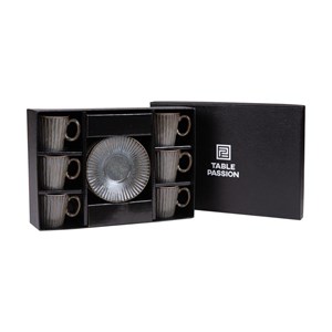 Lot de 6 tasses à café  liv   9 cl