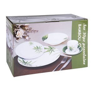 Service 30 pièces bambou