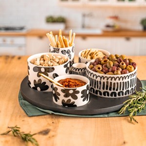 Service apéritif 6 pièces kimani 31 cm