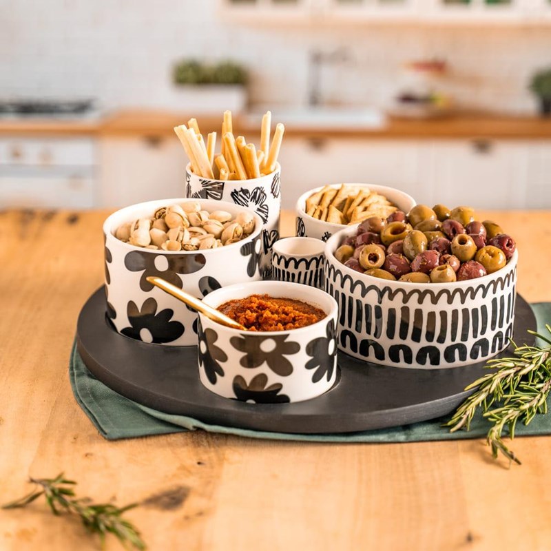 Service apéritif 6 pièces kimani 31 cm