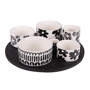 Service apéritif 6 pièces kimani 31 cm