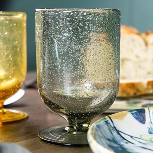 Verre à pied gordes bullé 25 cl   x6