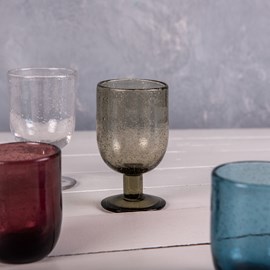 Verre à pied 28 cl luberon bullé   x6