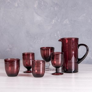 Verre à pied 28 cl luberon bullé   x6