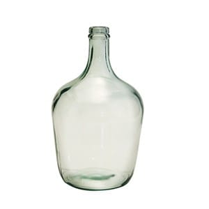 Bouteille dame jeanne 4 l en verre recyc