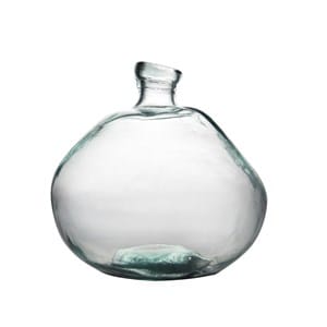 Vase bouteille simplicity 33 cm en verre