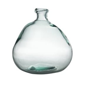 Vase bouteille simplicity 23 cm en verre