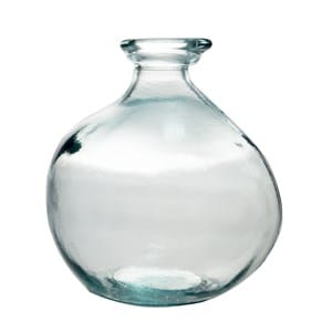 Vase bouteille simplicity 18 cm en verre