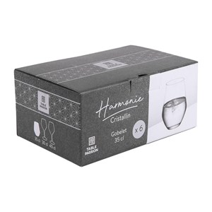 Boite de 6 gobelets harmonie 35 cl