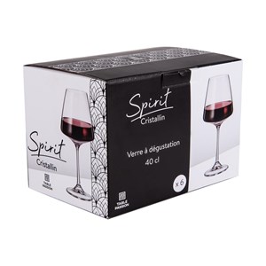 Boite de 6 verres à pied spirit 40 cl