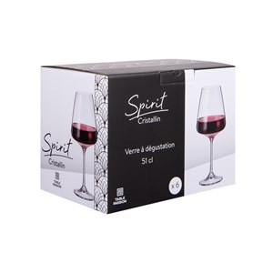 Boite de 6 verres à pied spirit 51 cl
