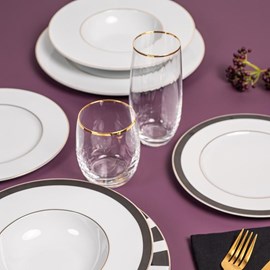 Boite de 6 gobelets bas waterfall filet