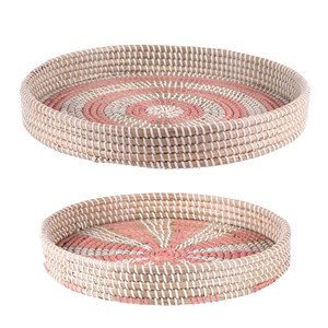 Set de 2 plateaux jonc mer