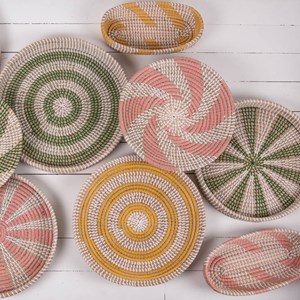 Set de 2 plateaux jonc mer