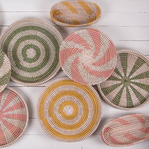 Set de 2 plateaux jonc mer