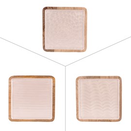 Plateau carré mellow 25 x 25 cm (1 modèl