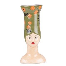 Vase femme marge vert 39 cm