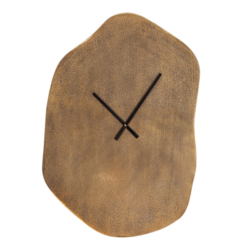 Horloge organic or 50 x 35 cm