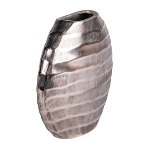 Vase ovale vague en fonte   20 cm