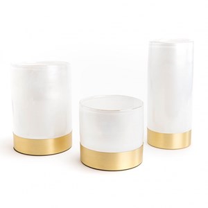 Vase venise hauteur 15 cm   et or