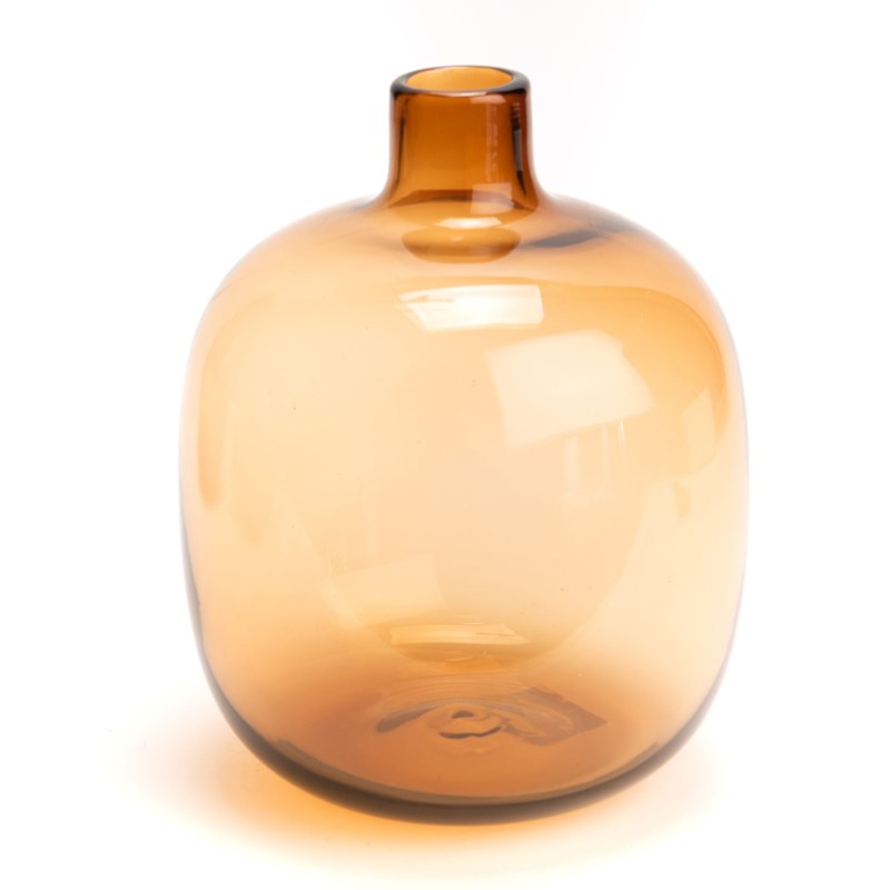 Lou De Castellane - Vase sonora ambre hauteur 25 cm