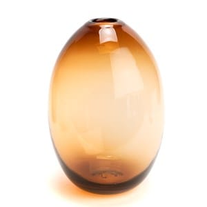 Vase sonora ambre hauteur 26 cm