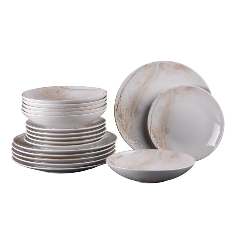 Lot d'assiettes 18 pièces mojave