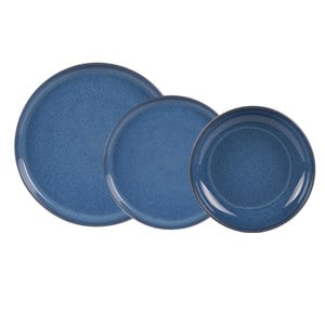 Service d'assiettes uno   cobalt 18 pièc