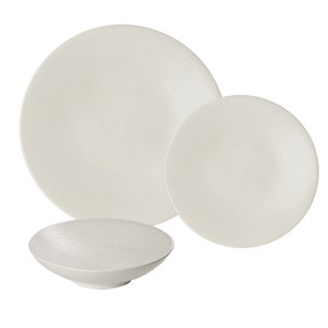 Lot d'assiettes vésuvio blanc 12 pièces
