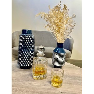 Set de 6 verres à whisky et carafe en cr