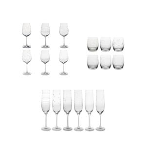 Service de verres 18 pièces graphik