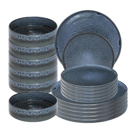 Lot d'assiettes abysses 18 pièces