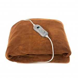 Couverture électrique chauffante 180x130 Marron
