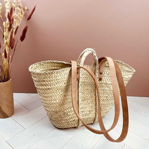 Panier fait à la main en palmier avec