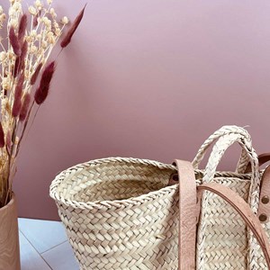 Panier fait à la main en palmier avec