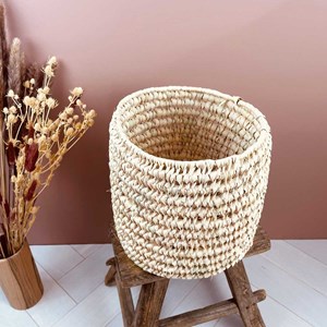 Panier cache-pot en palmier pour toutes
