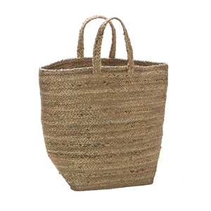 Panier de rangement en jute et lurex or