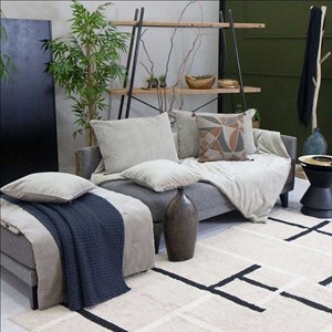 Coussin 1 face velours et 1 face coton