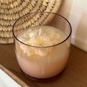 Bougie végétale - verre ankara cerise -